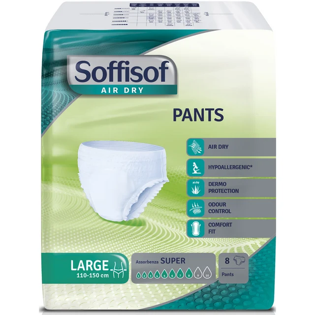 Soffisof Pants Super Mis L X 8 Pz