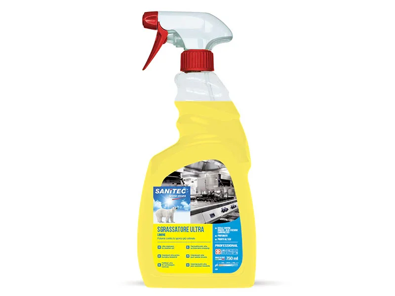 SANITEC – Sgrassatore Ultra Limone – Detergente Sgrassante Pronto all'uso