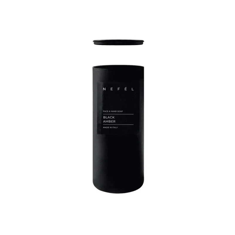 NEFÉL – Holder per Sapone Mani e Viso – Linea Black Amber