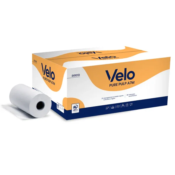 Velo Pure Pulp A7m – Asciugamani a Spirale - 12 RT