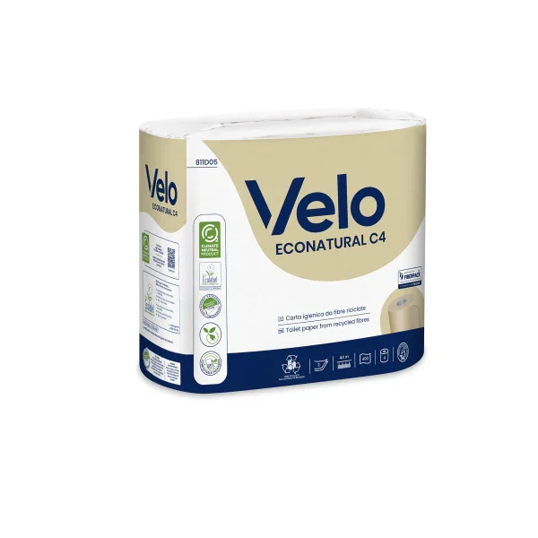 Velo Econatural C4 – Carta Igienica a Rotoli - 56 RT