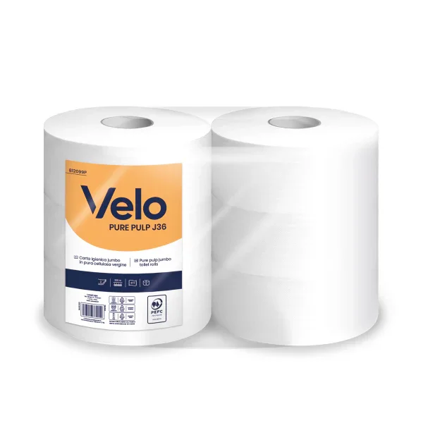 Velo Pure Pulp J36 – Carta Igienica Maxijumbo - 6 RT