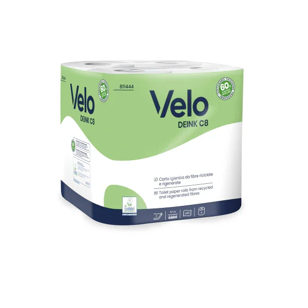 Velo Deink C8 – Carta Igienica a Rotoli - 48 RT