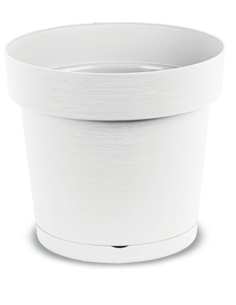 VASO MELROSE GLAMOUR BIANCO 30 CM
