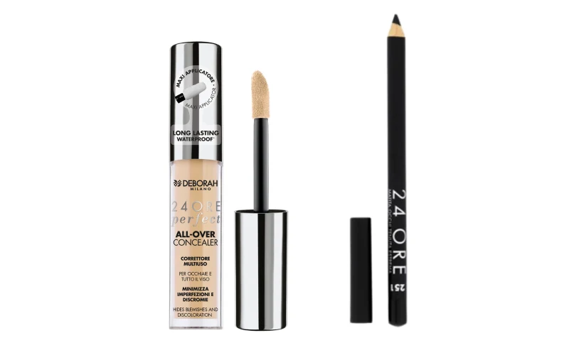 Deborah Correttore All Over Concealer N. 2.1 Light + Matita 24 Ore Nera