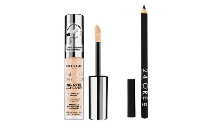 Deborah Correttore All Over Concealer N.3.2 Vanilla + Matita 24 Ore Nera