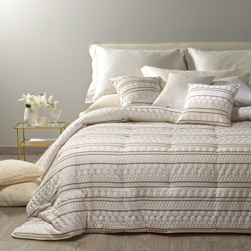 Trapunta Leggerissima perry in Raso Jacquard 200 gr/mq