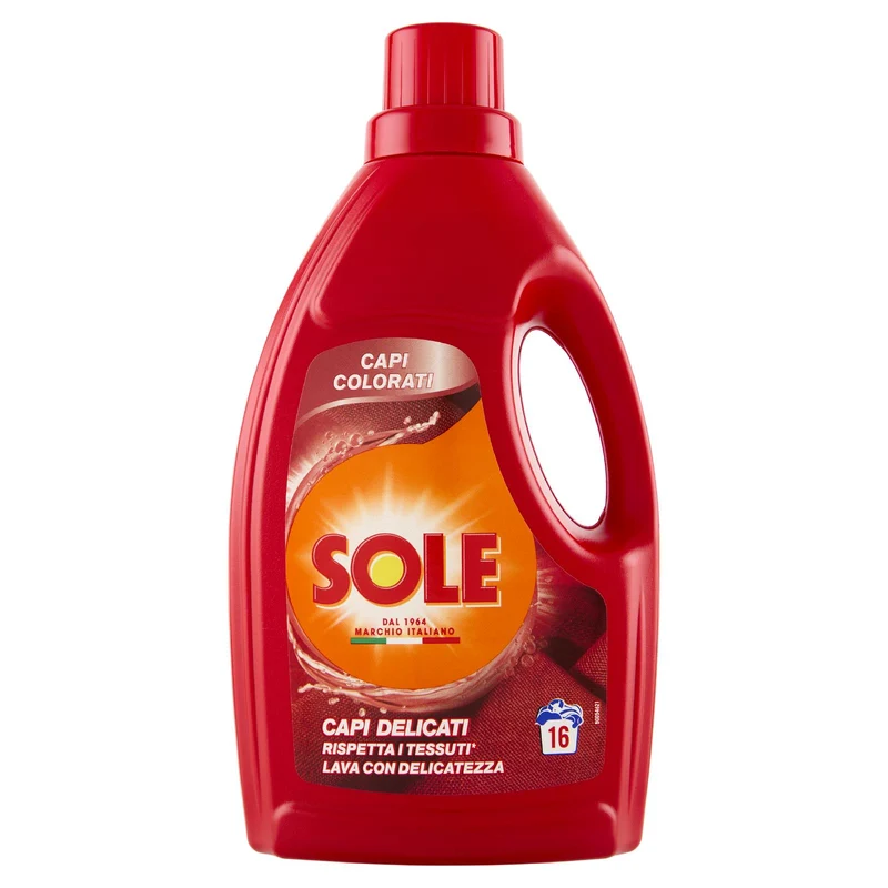 Sole Detersivo lavatrice Tutticolori 16 lavaggi 1 L