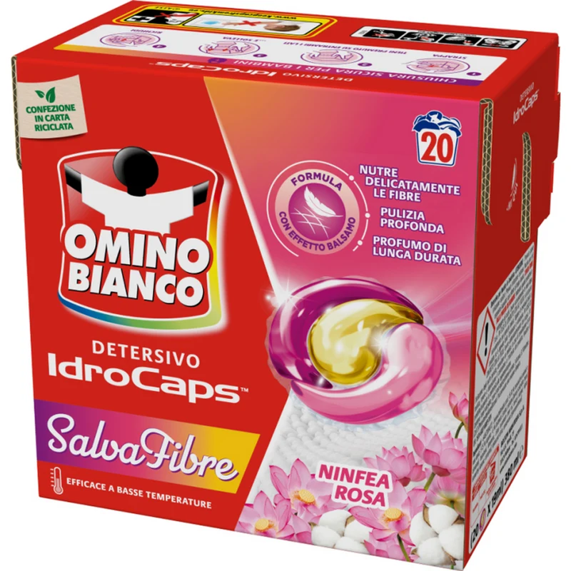 Omino Bianco - Detersivo Idrocaps Salva Fibre - 20 Caps