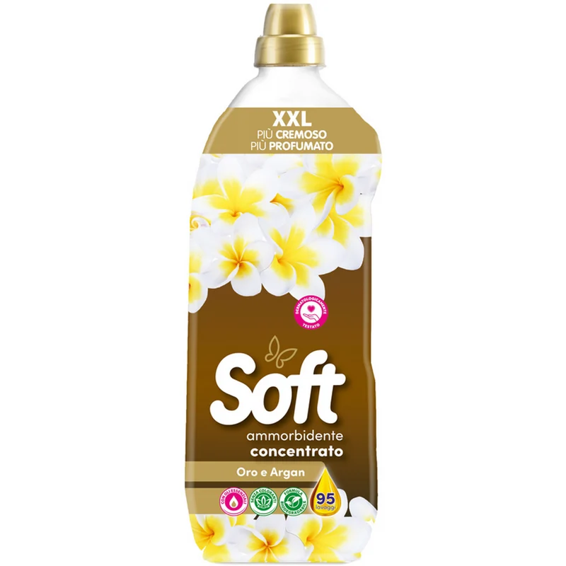 Soft - Ammorbidente Concentrato XXL Oro e Argan - 95 Lavaggi