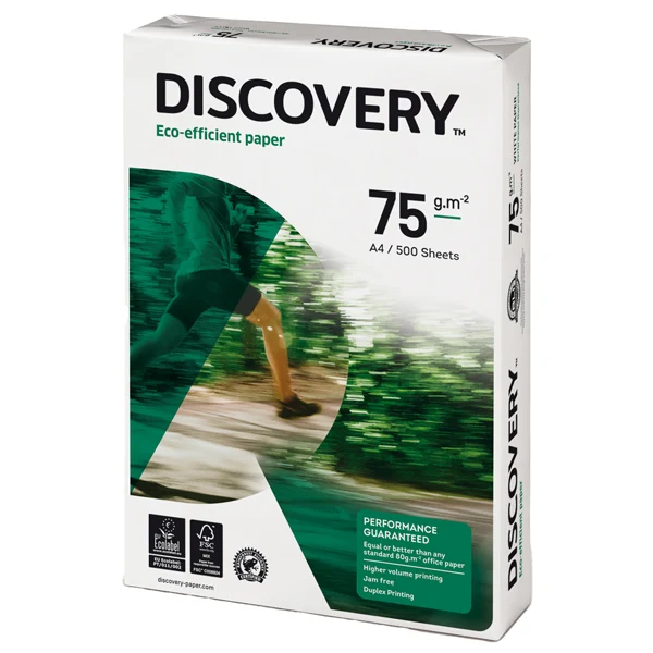 Discovery - DIP00750420029702-OD - Carta Discovery 75 - A3 - 75 gr - bianco - conf. 500 fogli - 61535 - Conf. da 5 Pz.