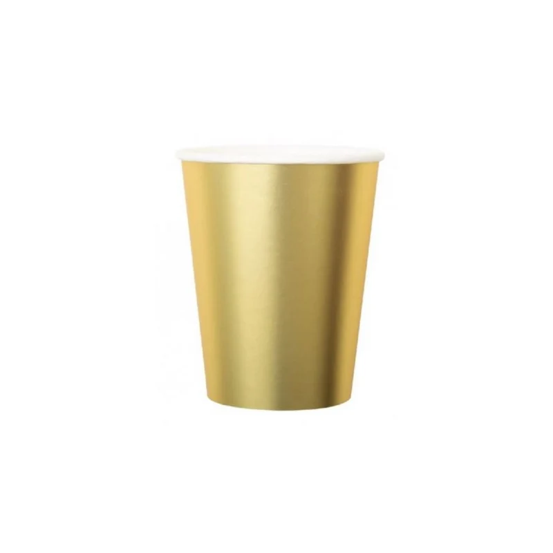 8 pz Bicchiere in cartoncino oro € 2,74 + Iva
