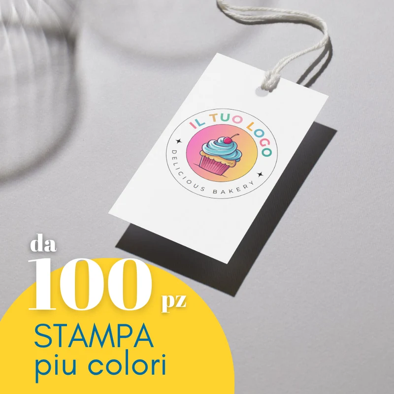 Cartellini con foro personalizzati