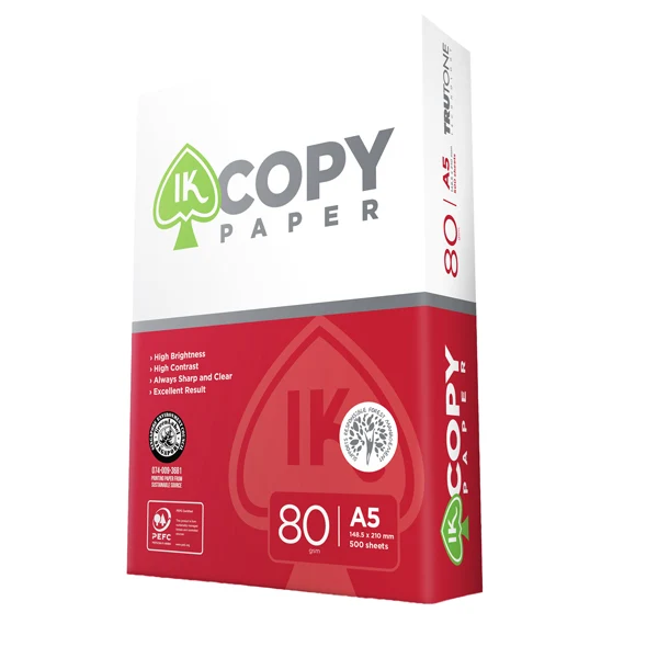 Paperfast - PFCA005IKC - Carta IK Copy - A5 - 148 x 210mm - 80 gr - bianco - conf. 500 fogli - 104459 - Conf. da 10 Pz.