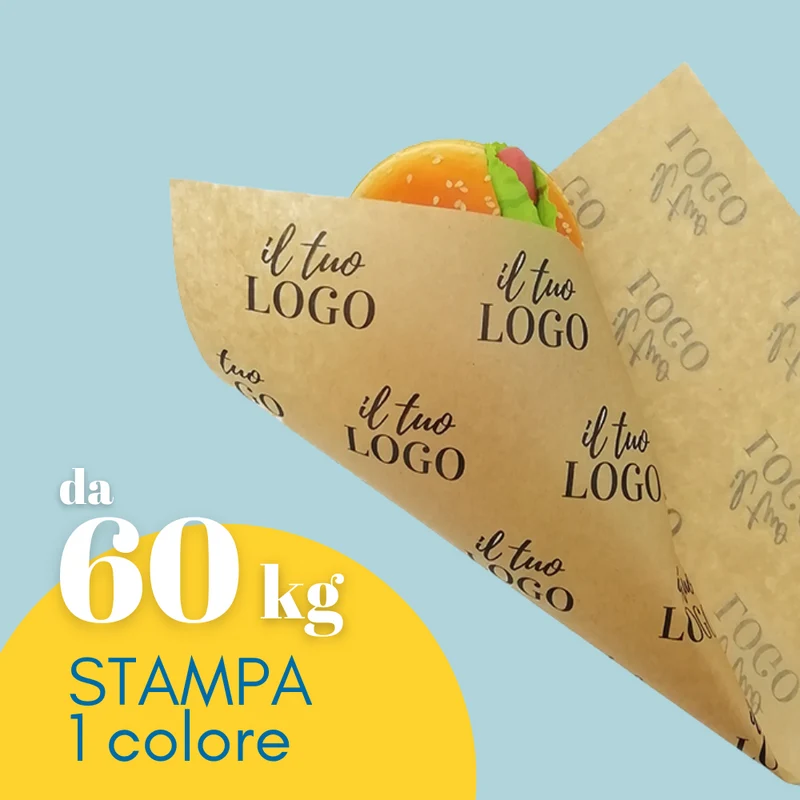 Carta per alimenti Antigrasso Oleane Avana Personalizzata