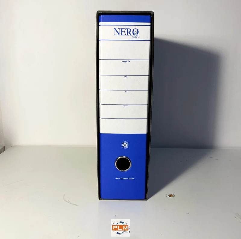 Registratore con Custodia Dorso 8 cm | Blu