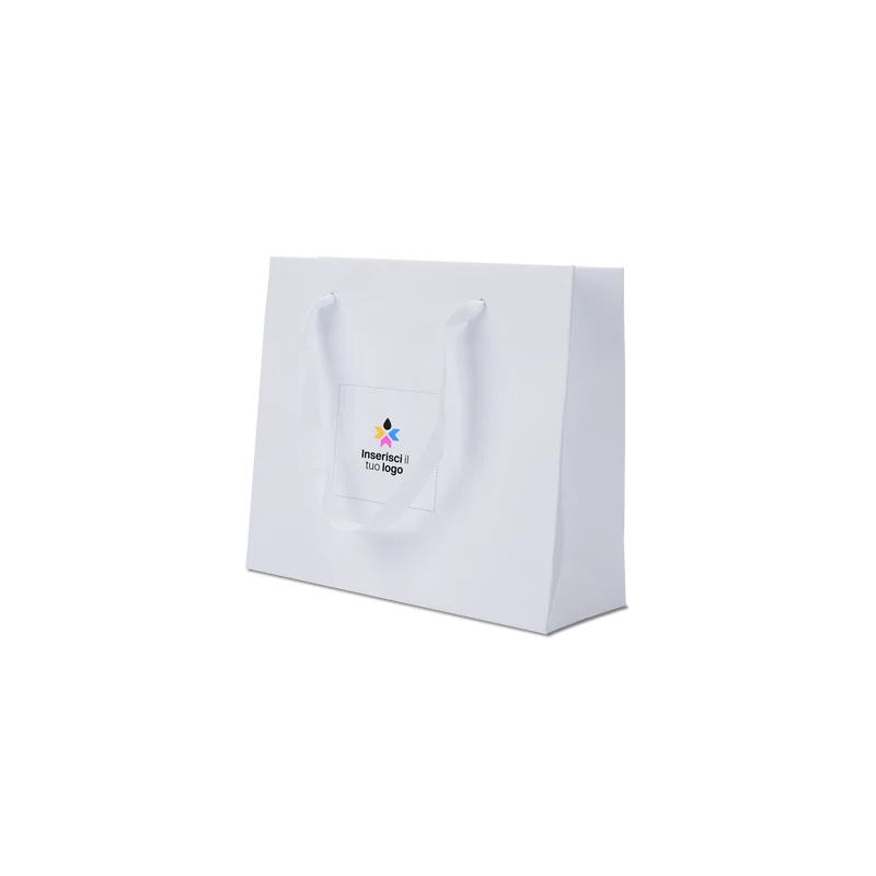 Shopper in carta Lux bianco