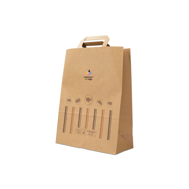 Shopper in carta Foodbag Panetteria avana