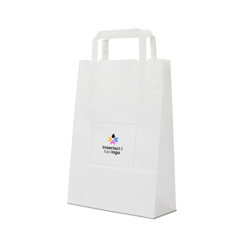 Shopper in carta Basic bianco