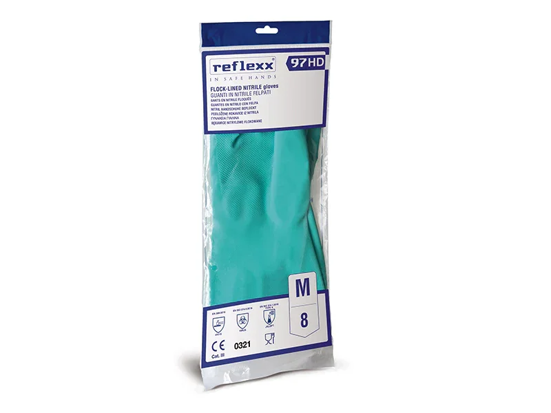 Guanti Reflexx 97hd – Nitrile Felpati - 1 PZ