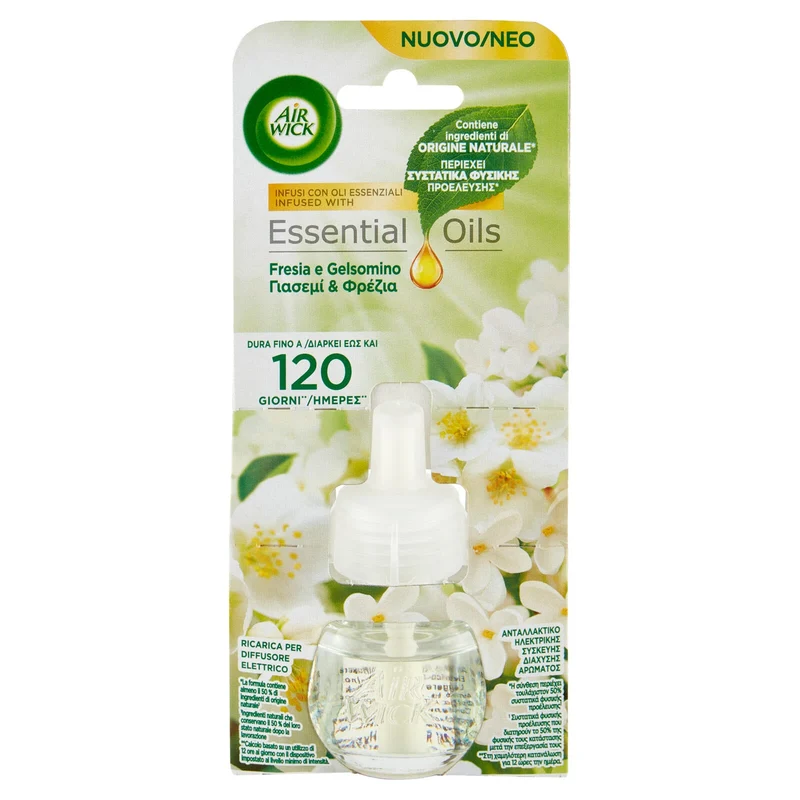 Air Wick Profumatore per Ambienti Fresia e Gelsomino Ricarica 19 ml