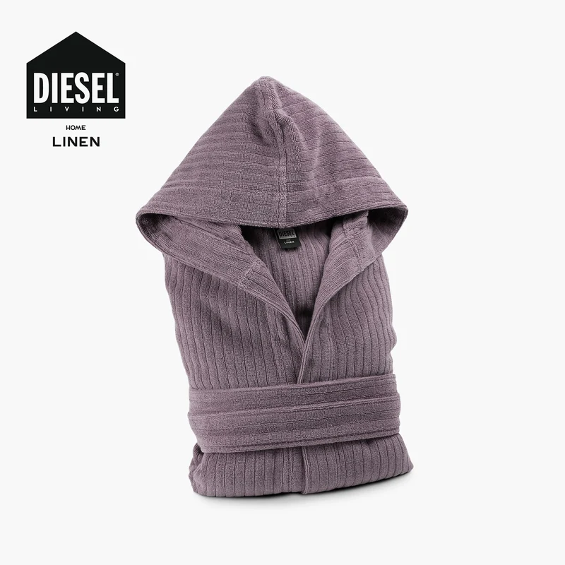 Accappatoio con Cappuccio solid diesel in Cotone 380 gr/mq