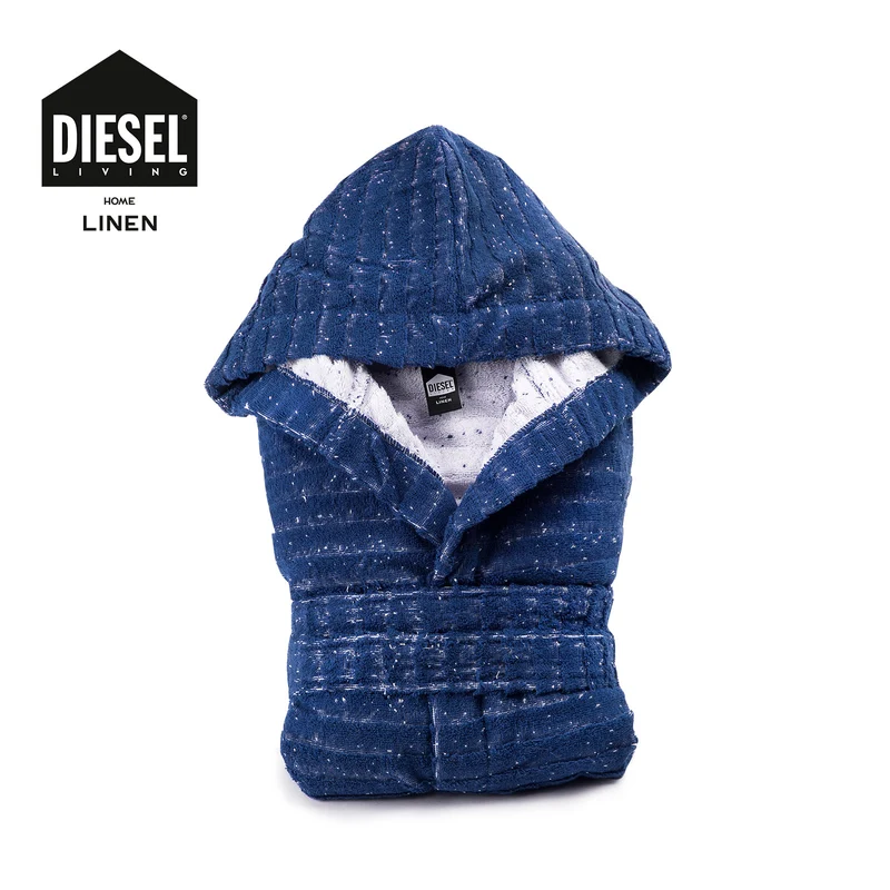 Accappatoio con Cappuccio gradient diesel in Cotone 430 gr/mq
