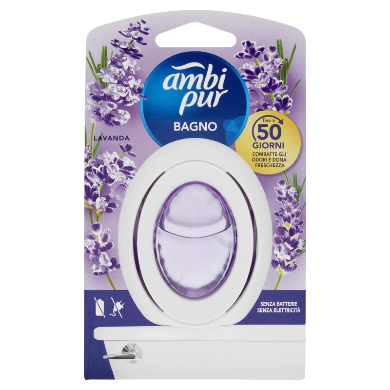Ambi Pur Bagno Profumatore per Ambienti Elimina e Previene gli Odori, Lavanda 7,5 ml