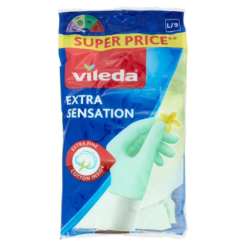 Vileda Guanti Extra Sensation L/9