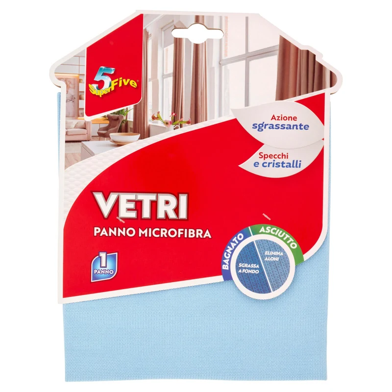 Super5 Vetri Panno Microfibra 1 pz