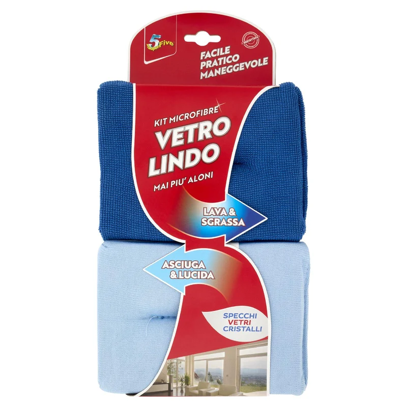 Super5 Kit Microfibre Vetro Lindo 2 pz