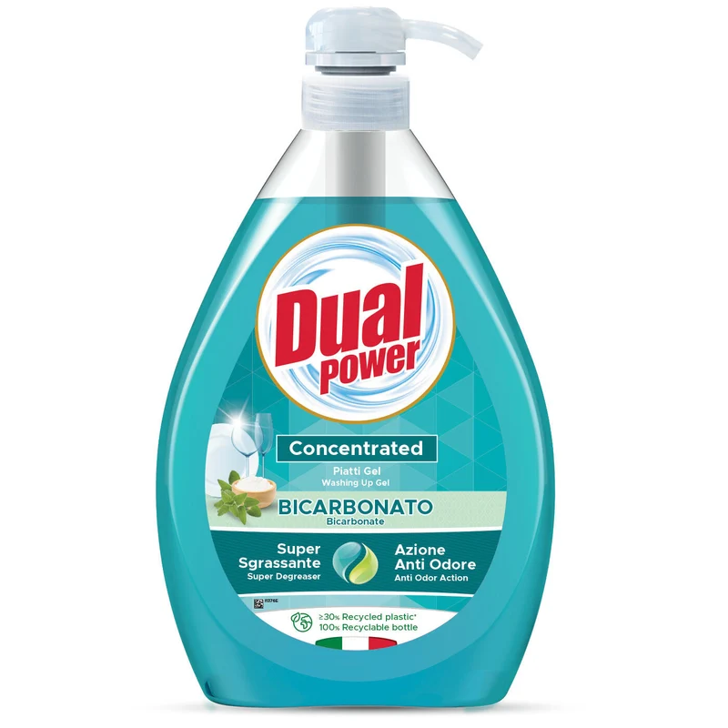 DUAL POWER PIATTI GEL CONCENTRATO BICARBONATO E SALV IA 1L DISP