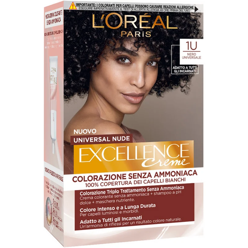 EXCELLENCE - Colorazione Triplo Trattamento Senza Ammoniaca Excellence Creme 1U Nero