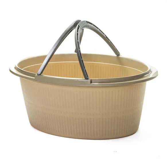 BACINELLA OVALE CON MANICI 30 LT