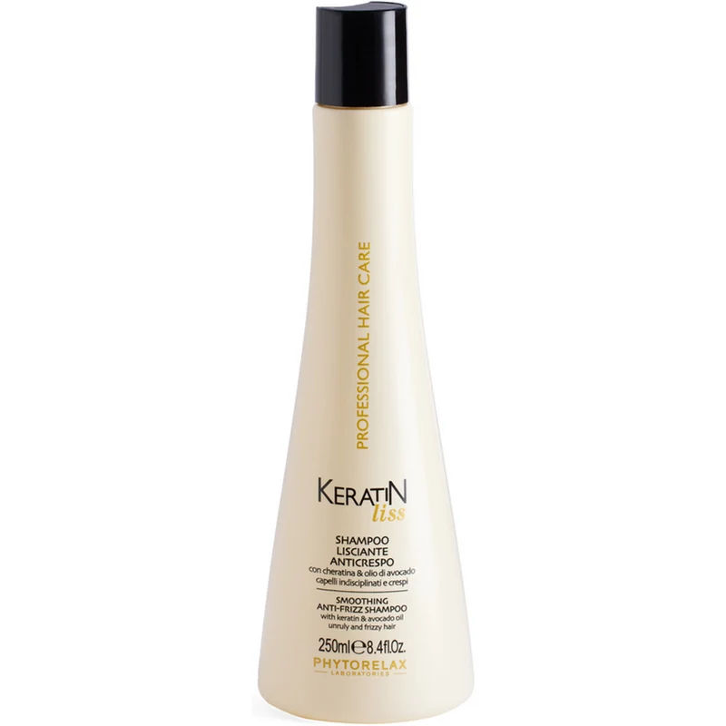 PHYTORELAX - Shampoo lisciante anticrespo con cheratina e olio di avocado - 250 ml