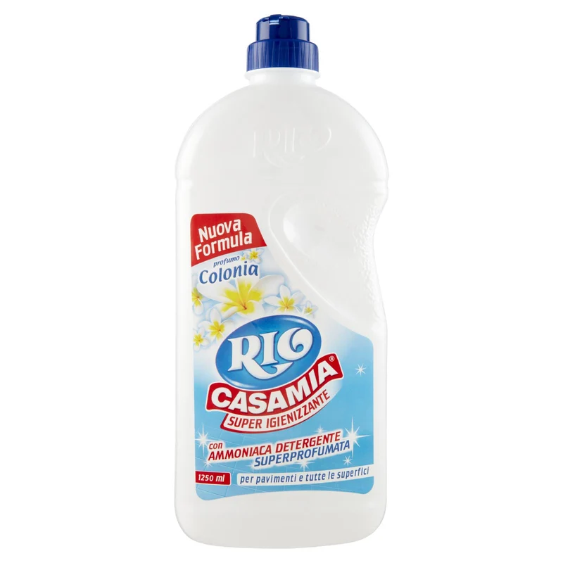 Rio Casamia Super Igienizzante con Ammoniaca Detergente Superprofumata profumo Colonia 1250 ml