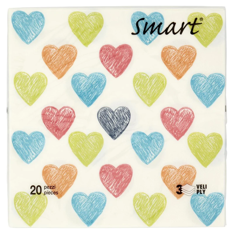 Smart Tovaglioli 3 Veli 33x33 cm 20 pz