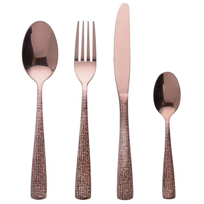 SET 24 POSATE COPPER LUCIDO