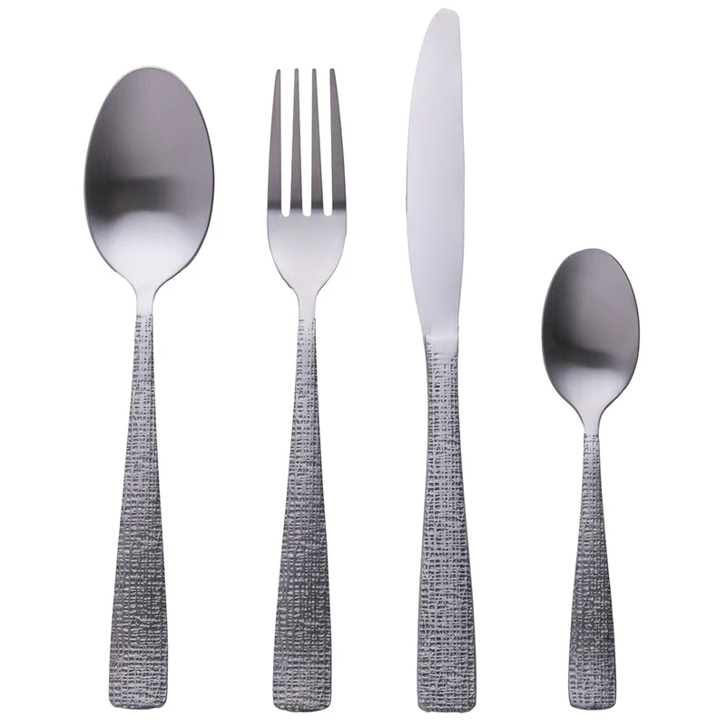 Set 24 posate Silver Stone