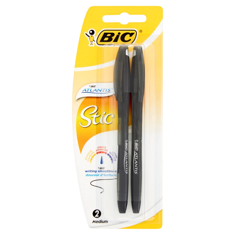 Bic Atlantis stic 2 medium nero
