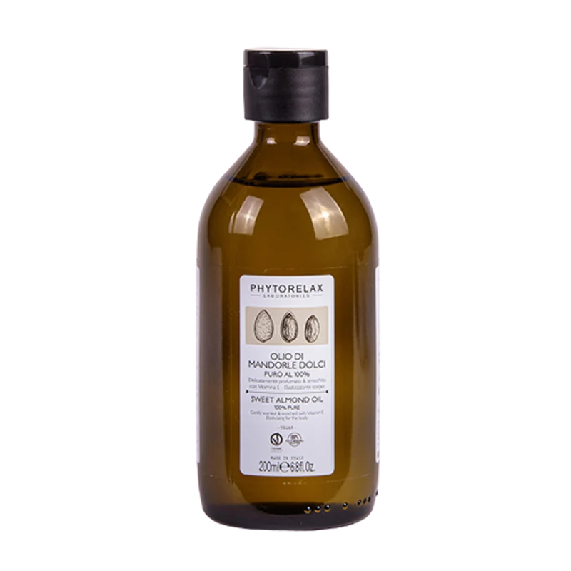 Phytorelax - Olio di Mandorla Puro - 200 ml - Elasticizzante, Emolliente e Nutriente