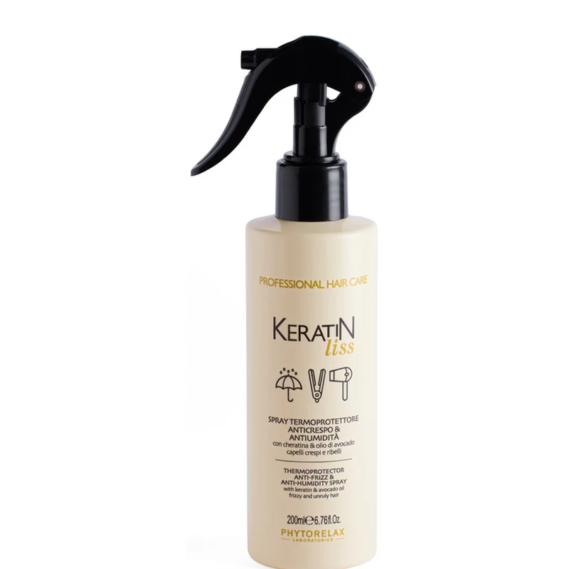 Phytorelax - Keratin Liss Spray Termoprotettore Anticrespo & Antiumidita' - 200 ml