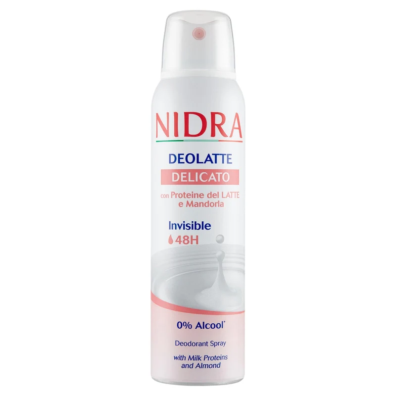 Nidra Deolatte Delicato con Proteine del Latte e Mandorla Deodorant Spray 150 mL