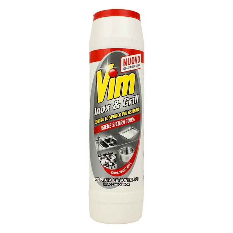 Vim - Polvere Inox E Grill - 600 Grammi