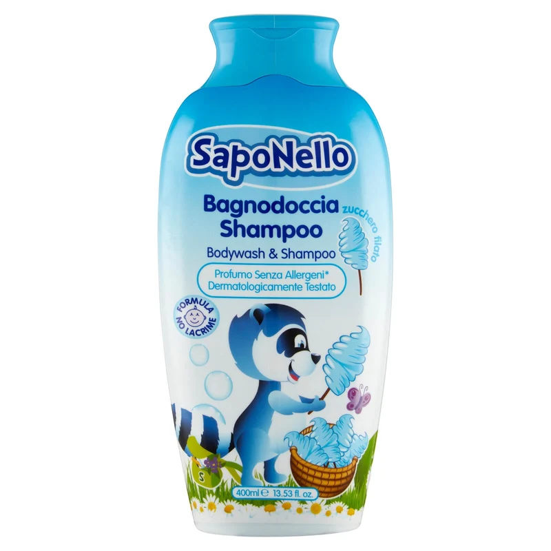 SapoNello Bagnodoccia Shampoo zucchero filato 400 ml
