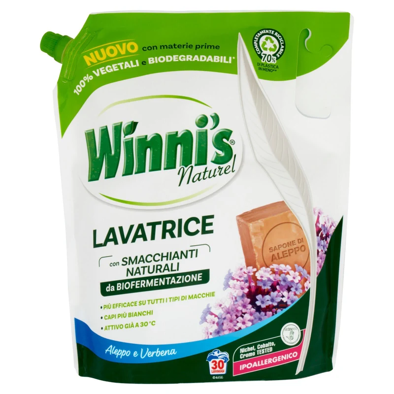 Winni's Naturel Lavatrice Aleppo e Verbena pouch 30 Lavaggi 1,35 l
