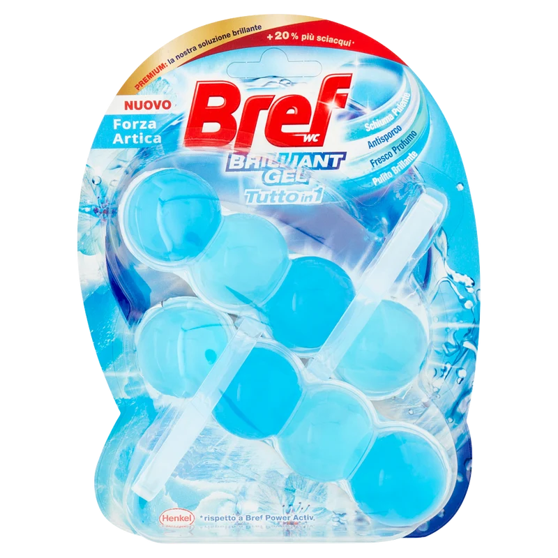 BREF WC Brilliant Gel Tutto in 1 Forza Artica 2 x 42 g
