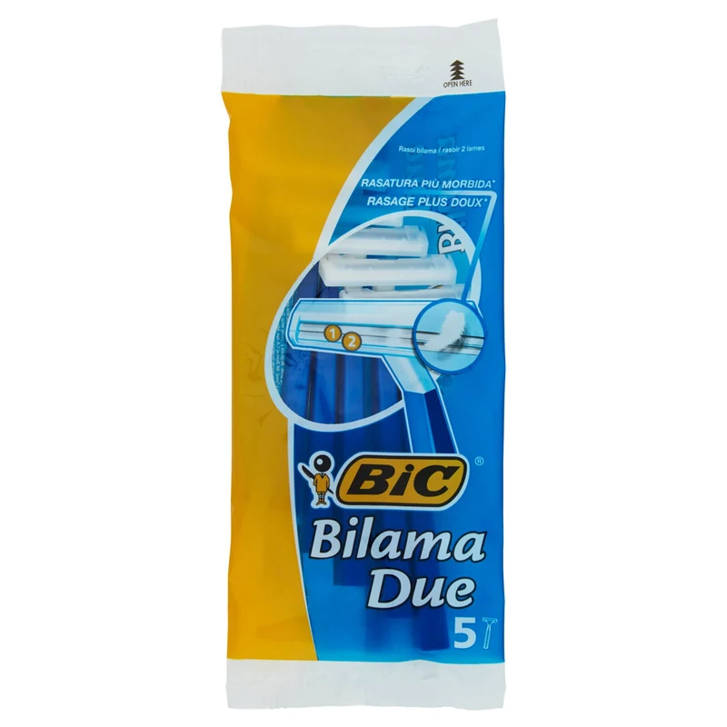 Bic Bilama Rasoi Doppia Lama Usa e Getta, 5 pezzi