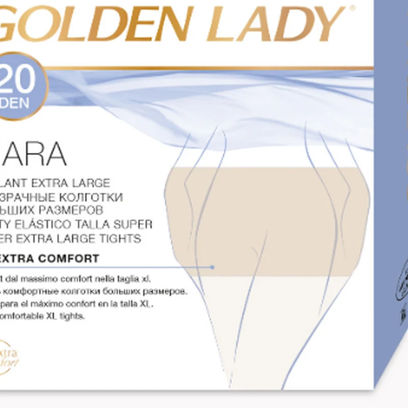 Golden Lady - Collant velato XL 20 denari - massimo comfort