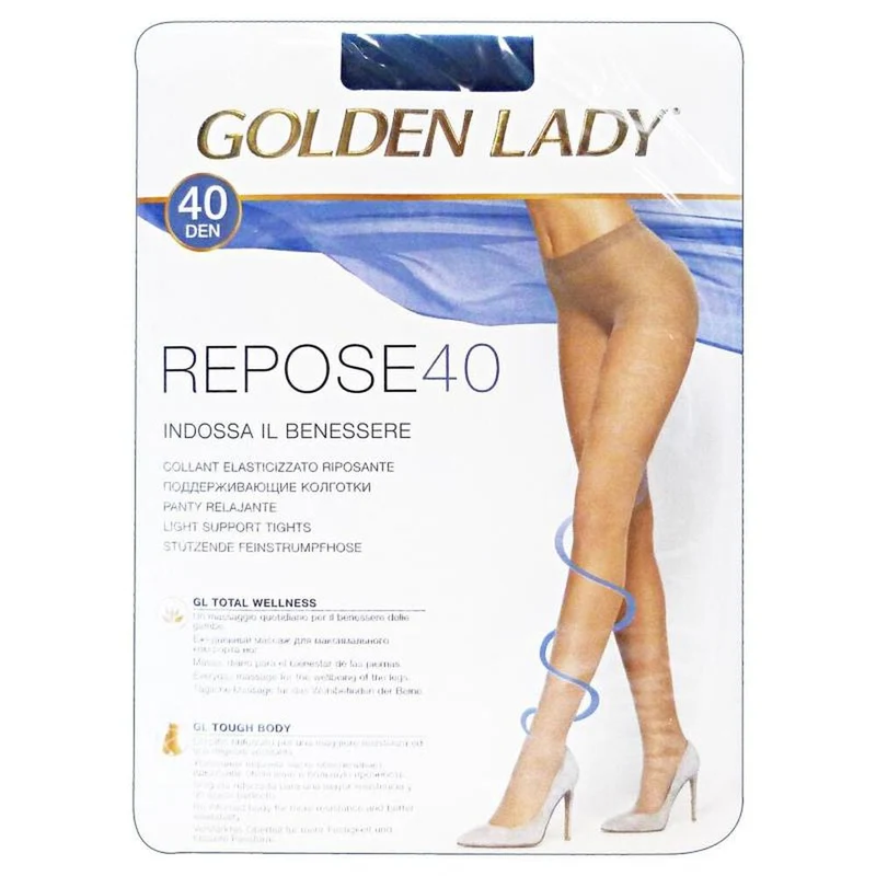 Golden Lady - Collant elasticizzato riposante 40 denari - 40 DEN